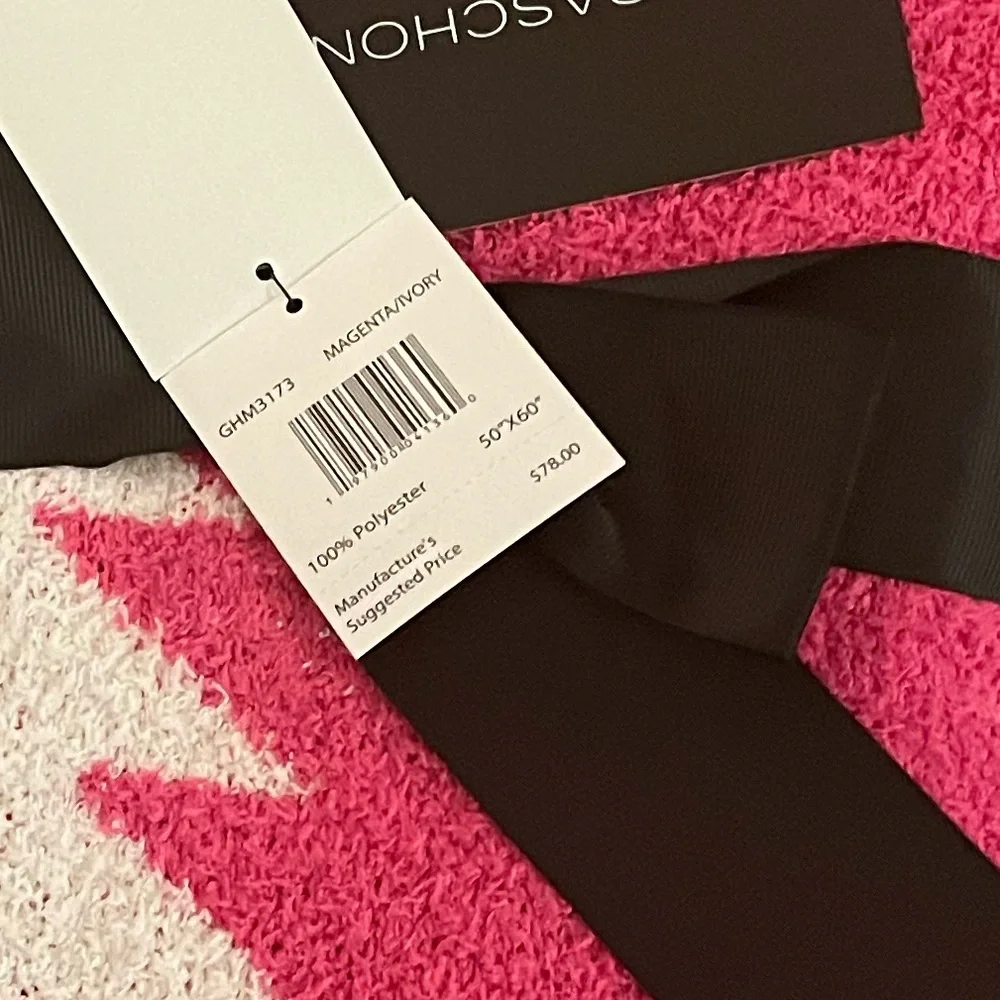 PINK christmas tree blanket